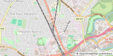 Map of Stockport