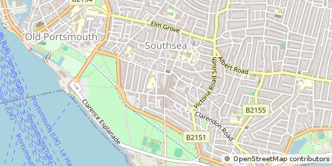 Map of Southsea, Hants