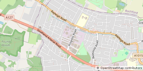 Map of Leigh-on-SEA, Essex