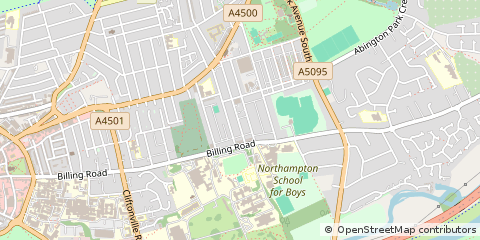 Map of Northampton