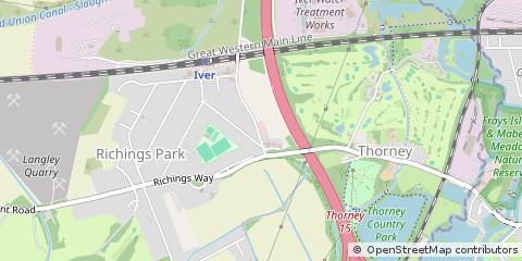 Map of Iver, Buckinghamshire
