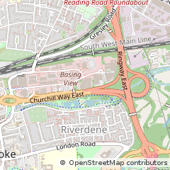 Map of Basingstoke, West Yorkshire