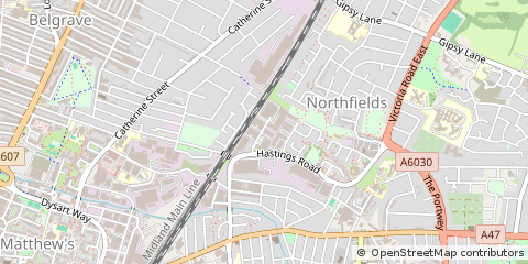 Map of Leicester