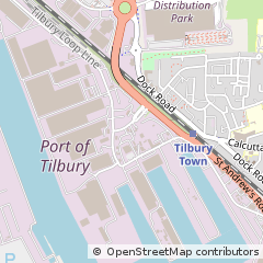 Map of Tilbury, Essex