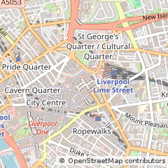 Map of Liverpool, Merseyside