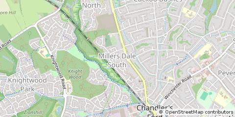 Map of Eastleigh, Hampshire