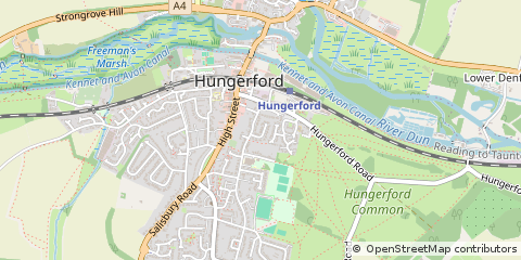Map of Hungerford, Berkshire