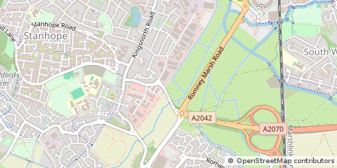 Map of Ashford, Kent