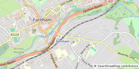 Map of Farnham