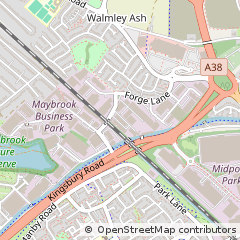 Map of Sutton Coldfield, West Midlands