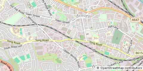Map of West Yorkshire