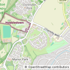 Map of Epsom, Surrey