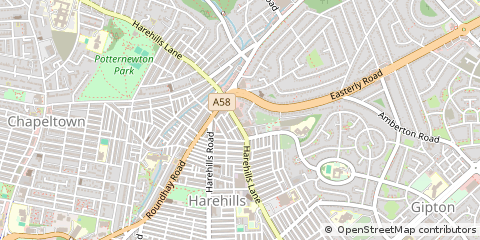Map of Leeds