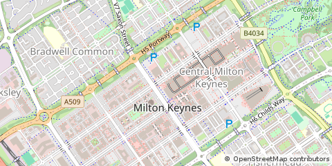 Map of Milton Keynes