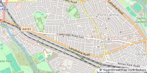 Map of South Glamorgan