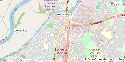 Map of Gloucester, Gloucestershire