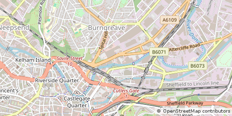 Map of Sheffield