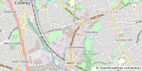 Map of Tipton, West Midlands