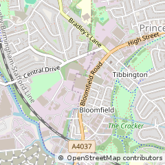 Map of Tipton, West Midlands