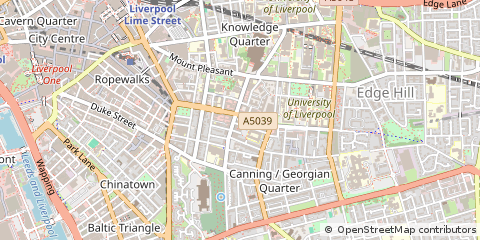 Map of Liverpool, Merseyside