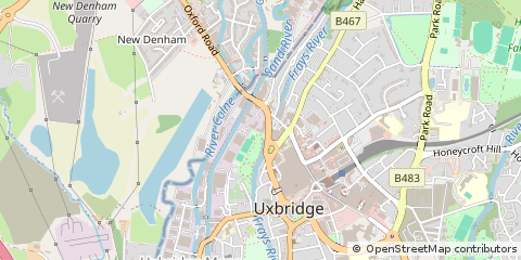 Map of Uxbridge