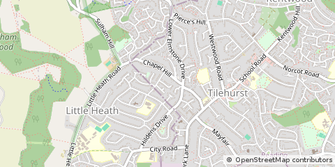 Map of Reading, Berkshire