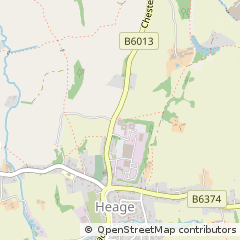 Map of Derbyshire