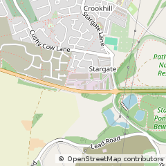 Map of Ryton, Tyne and Wear