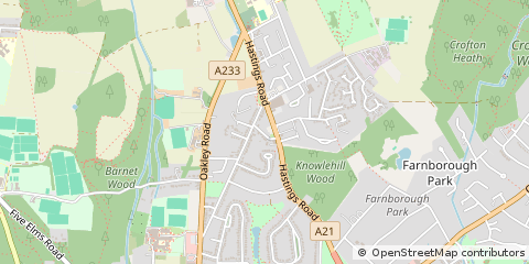 Map of Bromley, Kent