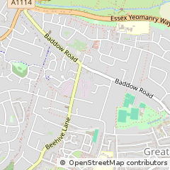 Map of Chelmsford, Essex