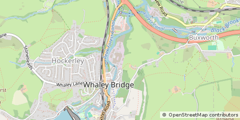Map of High Peak, Derbyshire