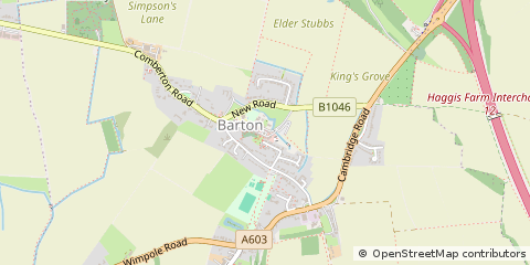 Map of Cambridge, Cambs