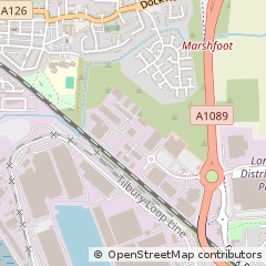 Map of Tilbury, Essex