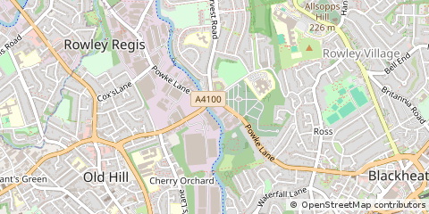 Map of Warley, West Midlands