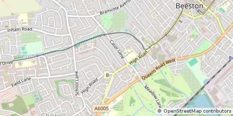 Map of Chilwell, Nottingham