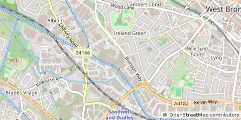 Map of West Midlands