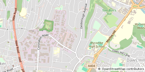 Map of High Wycombe