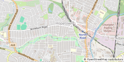 Map of Darlington