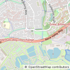 Map of Little Billing, Northamptonshire