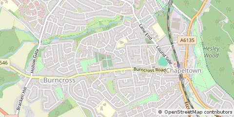 Map of Sheffield