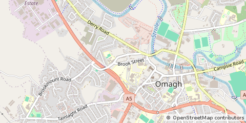 Map of Omagh, CO. Tyrone