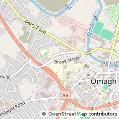 Map of Omagh, CO. Tyrone
