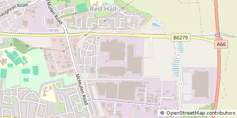 Map of Darlington, Co Durham