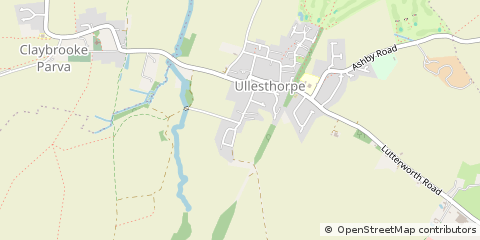 Map of Lutterworth, Leics