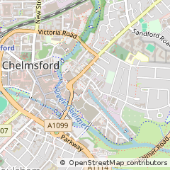 Map of Chelmsford, Essex