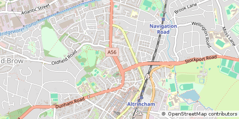 Map of Altrincham
