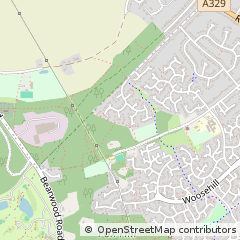 Map of Wokingham, Berkshire