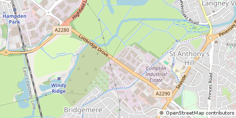 Map of Eastbourne, East Sussex