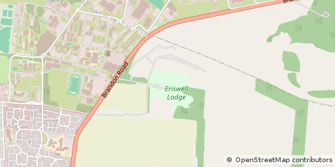 Map of Brandon, Suffolk