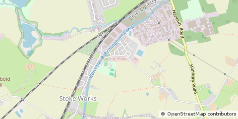 Map of Bromsgrove, Worcestershire